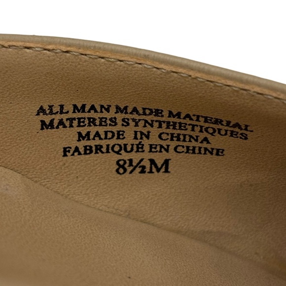 Bettye Muller nude pointed toe sling back dressy formal high heel shoe 8 1/2 - Picture 6 of 13